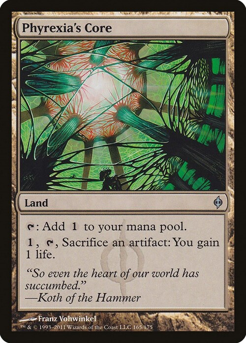 Phyrexia's Core Card Front