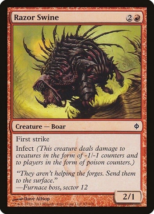 Razor Swine Card Front