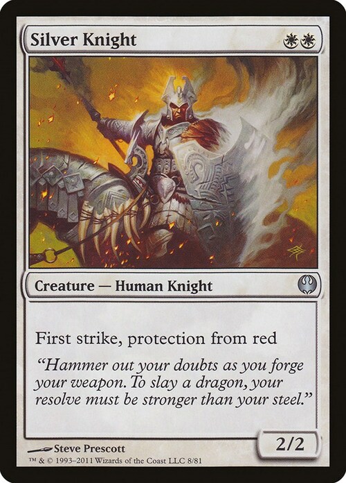 Silver Knight Card Front