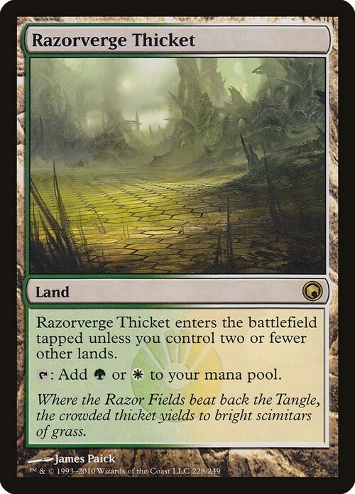 Razorverge Thicket Card Front