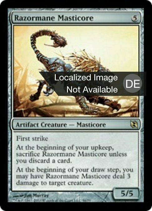 Razormane Masticore Card Front