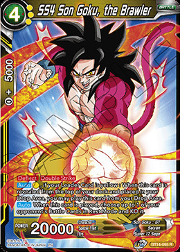 SS4 Son Goku, the Brawler Card Front