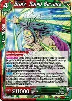 Broly, Rapid Barrage Card Front