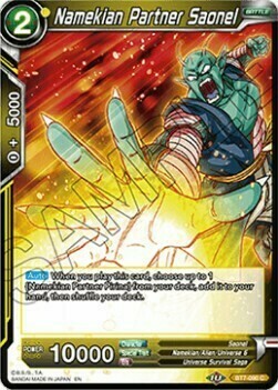 Namekian Partner Saonel Card Front