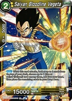 Saiyan Bloodline Vegeta Card Front