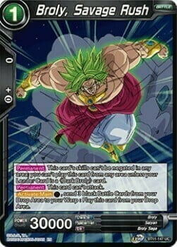 Broly, Savage Rush Card Front