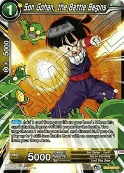 Son Gohan, the Battle Begins Card Front