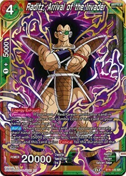 Raditz, Arrival of the Invader Card Front