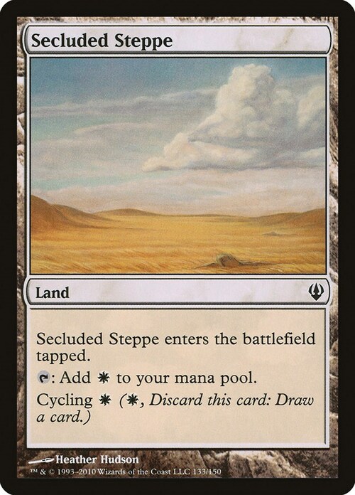 Secluded Steppe Card Front