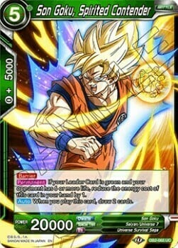 Son Goku, Spirited Contender Card Front