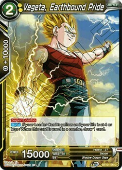 Vegeta, Earthbound Pride Card Front