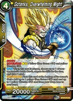 Gotenks, Overwhelming Might Card Front