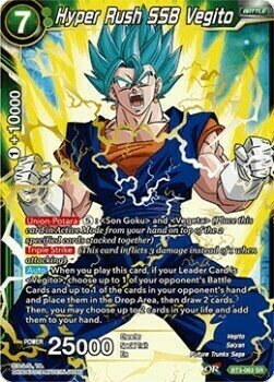 Hyper Rush SSB Vegito Card Front