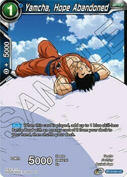 Yamcha, Hope Abandoned Card Front