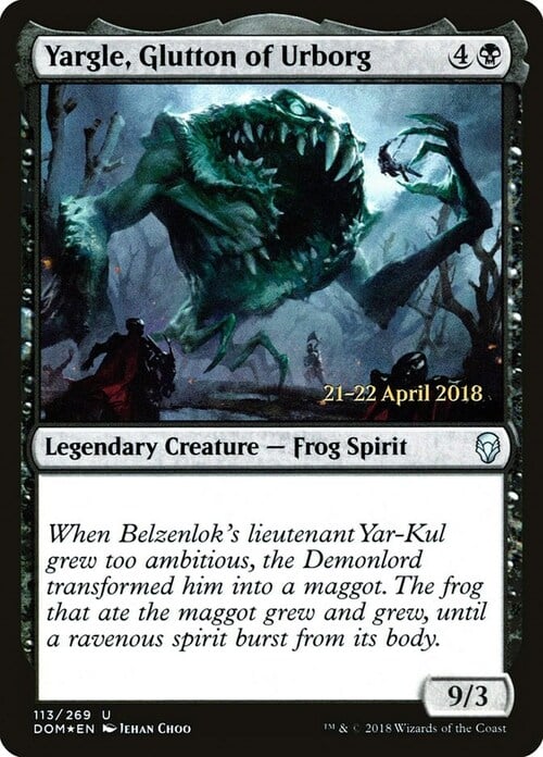 Yargle, Glutton of Urborg Card Front