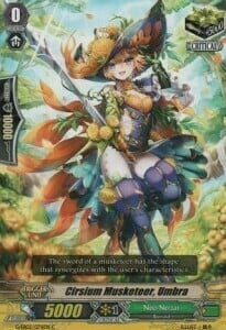 Cirsium Musketeer, Umbra Card Front