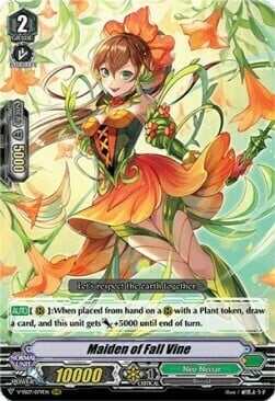 Maiden of Fall Vine Card Front