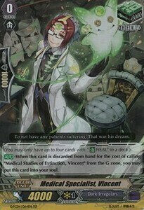 Medical Specialist, Vincent Card Front