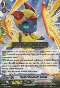 Light Elemental, Sunny Card Front