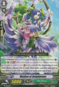 Maiden of Delphinium Card Front