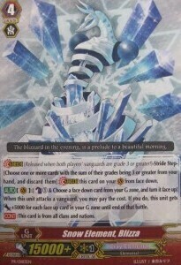 Snow Element, Blizza Card Front