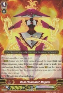 Heat Elemental, Magum Card Front