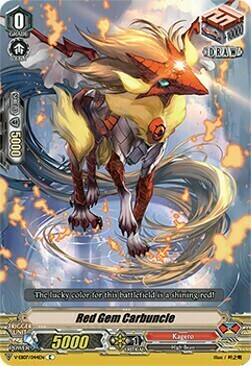 Red Gem Carbuncle Card Front