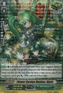 Flower Garden Maiden, Mylis Card Front