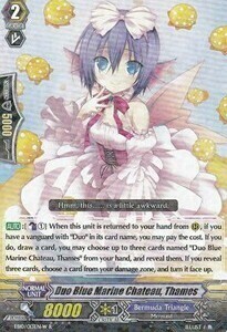 Duo Blue Marine Chateau, Thames Card Front