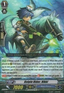 Kelpie Rider, Nikki Card Front