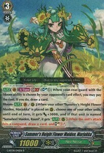 Summer's Height Flower Maiden, Marjukka Card Front