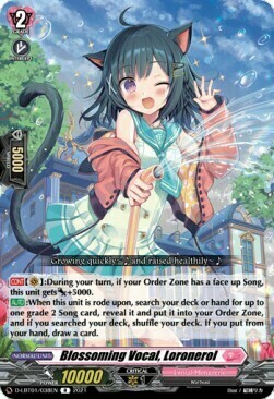 Blossoming Vocal, Loronerol Card Front