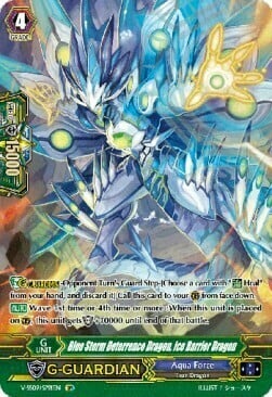 Blue Storm Deterrence Dragon, Ice Barrier Dragon Card Front