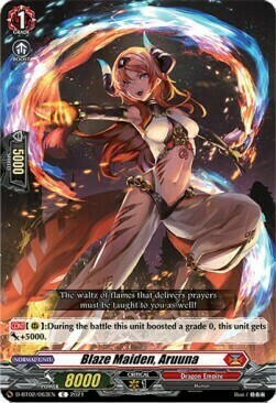 Blaze Maiden, Aruuna Card Front