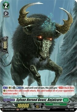 Sylvan Horned Beast, Bojalcorn Card Front