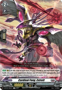 Cardinal Fang, Estrett Card Front