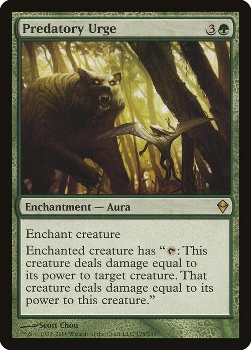 Predatory Urge Card Front