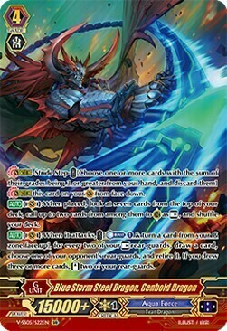 Blue Storm Steel Dragon, Genbold Dragon Card Front