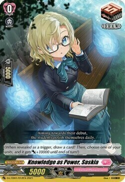 Knowledge as Power, Saskia Card Front