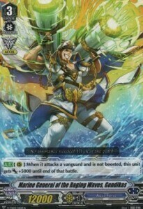 Marine General of Raging Waves, Gondikas Card Front