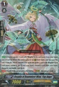 Regalia of Benevolent Wind, Flap Angel Card Front