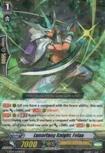 Lunarfang Knight, Felax Card Front