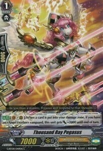 Thousand Ray Pegasus Card Front