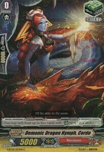 Demonic Dragon Nymph, Cordo Card Front