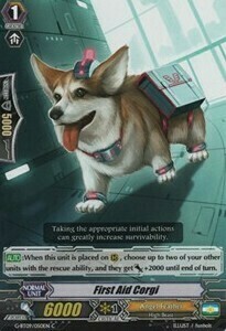 First Aid Corgi Card Front