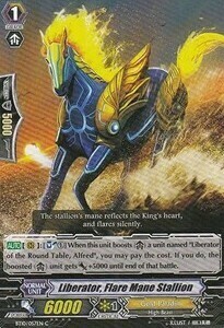 Liberator, Flare Mane Stallion Card Front