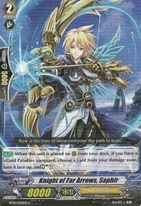 Knight of Far Arrows, Saphir Card Front