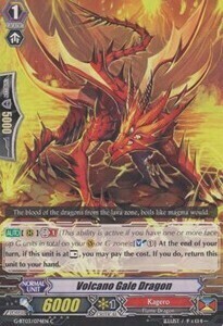 Volcano Gale Dragon Card Front