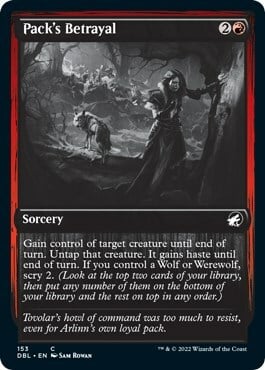 Pack's Betrayal Card Front