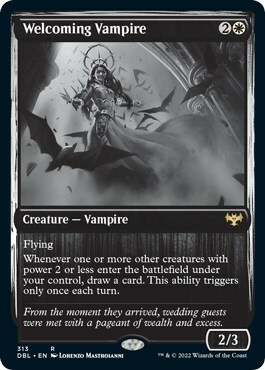 Welcoming Vampire Card Front